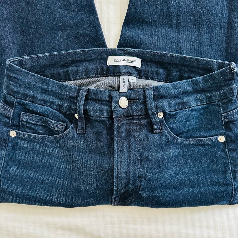 Good American Indigo “Good Legs” Skinny Jeans